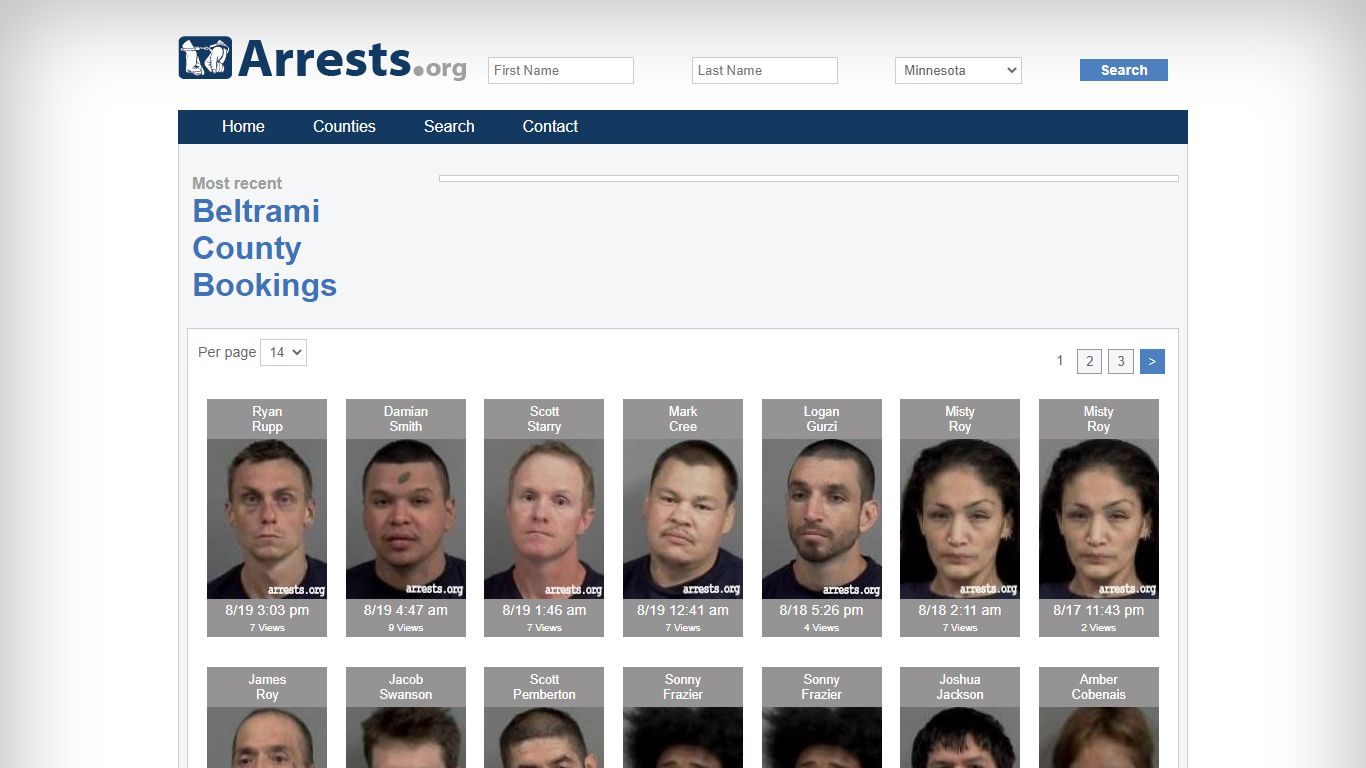 Beltrami County Arrests and Inmate Search